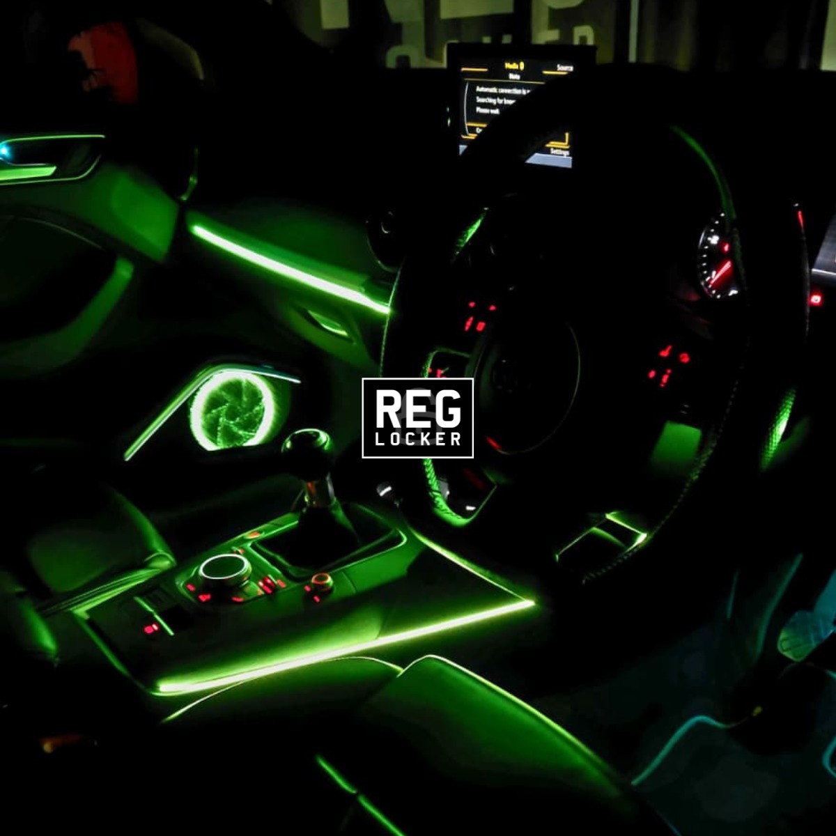 Shop The Symphony Pack car ambient lights by RegLocker Ltd. with sound-reactive RGB effects